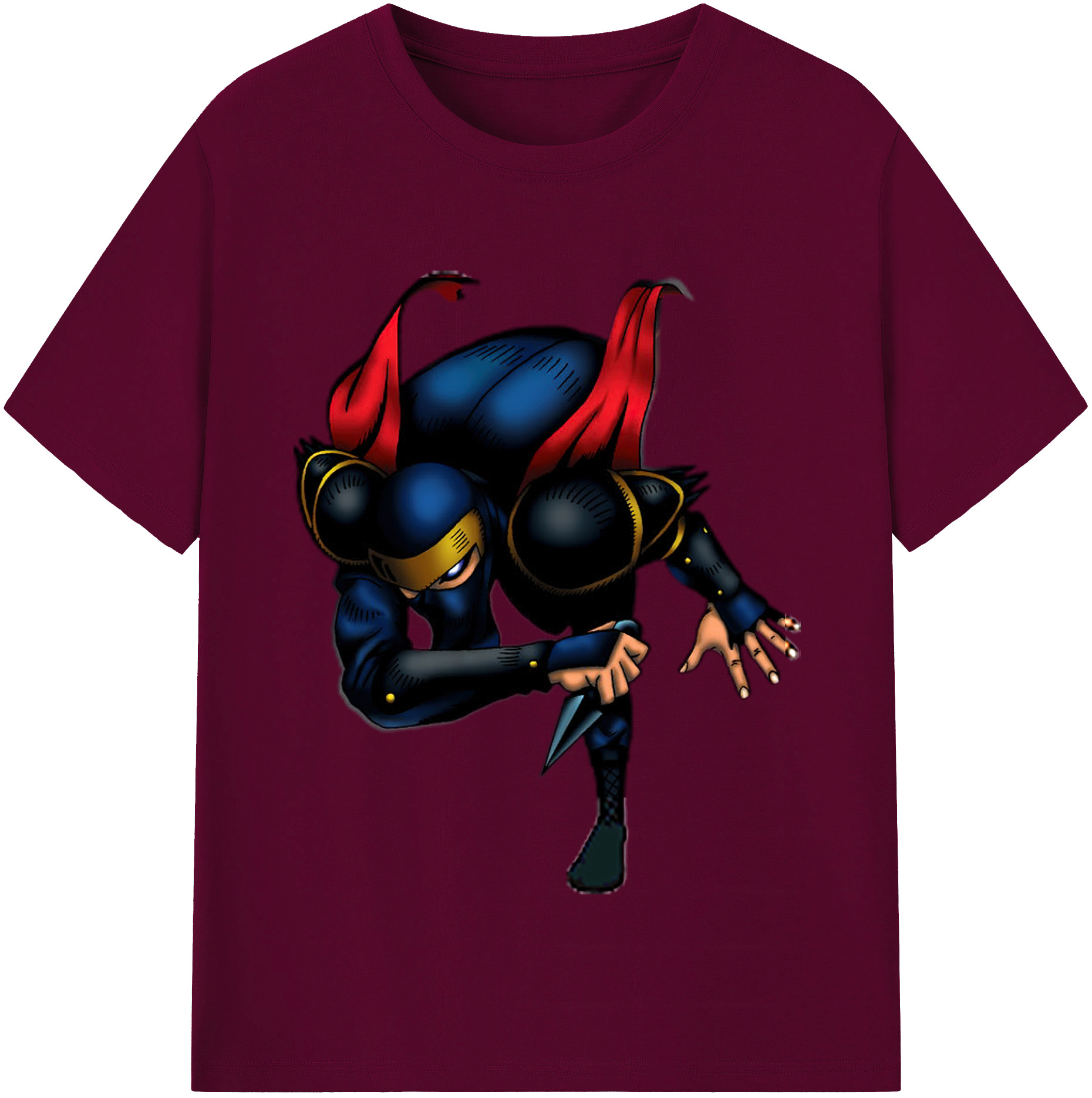 （画像用） 遊☆戯☆王 Yu-Gi-Oh! レディースカジュアルプリントTシャツ（綿100％）